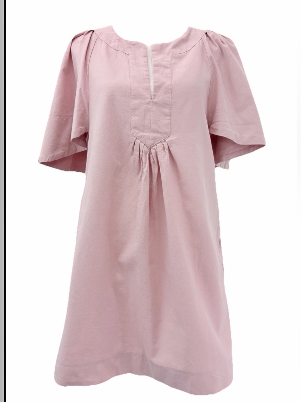 Pomander Place Tuckernuck Lilac Finley Flutter Sleeve Dress 100% Cotton Small